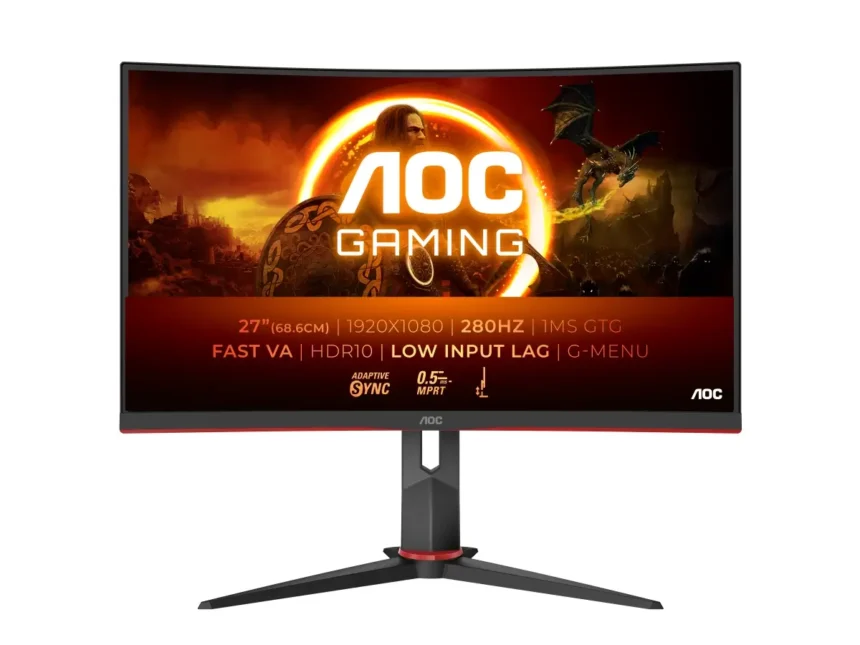 AOC Launched a new 27-inch Curved Gaming Monitor with a 280Hz Refresh Rate Panel, at Unbelievable Price!