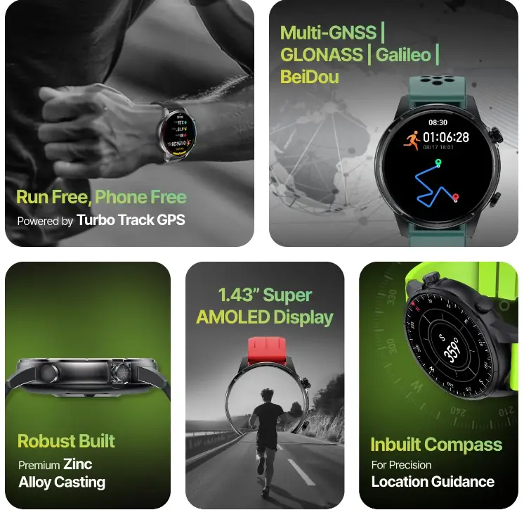 Cult Sprint Smartwatch with 1.43″ AMOLED display and 7-day battery life launched in India: