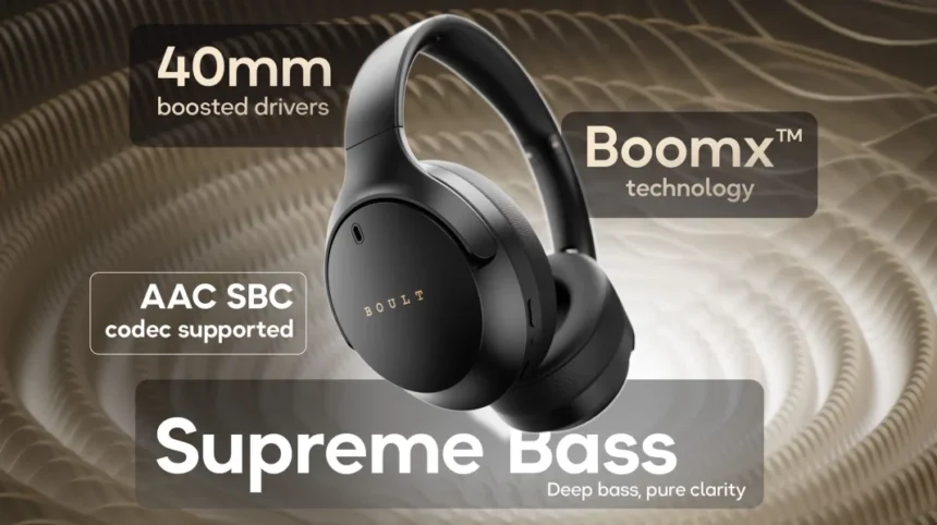 Boult Audio Q and Boost Headsets: Comes with 40mm Drivers, 70hr Battery playtime